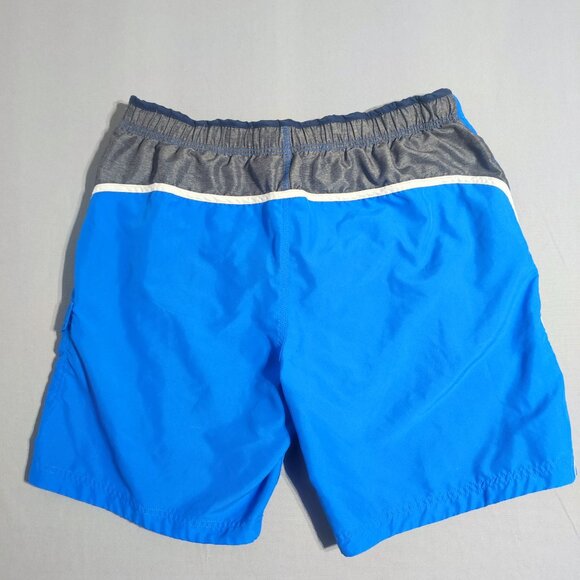 Speedo swim trunk men's size L light blue with grey colour - Picture 3 of 12